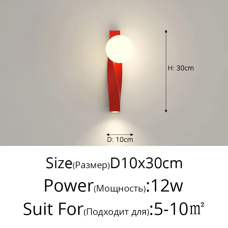 lampe de chevet murale en u anti-lumière bleue minimaliste - vue 19 sur 20