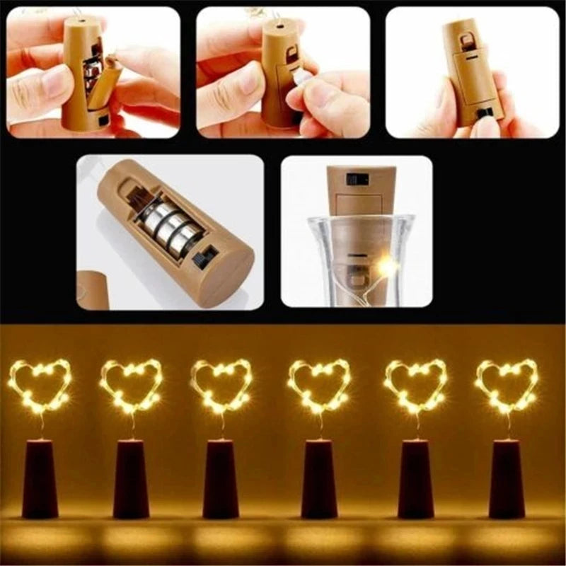 lot de 10 guirlandes lumineuses led pour décoration artisanale et festive - vue 4 sur 9