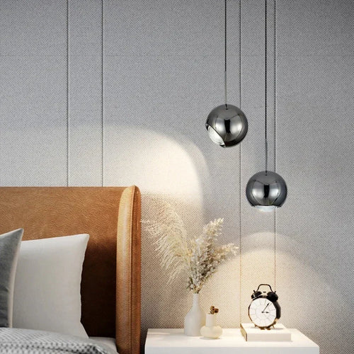 Suspension LED boule ronde moderne avec angle réglable - vue 5 sur 20