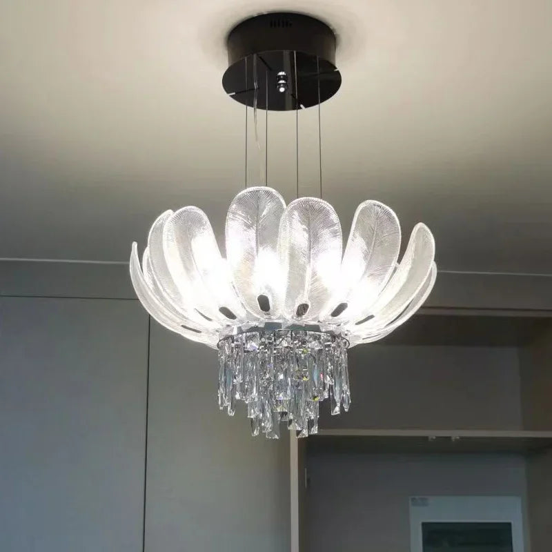 lustre en cristal de luxe pour décoration intérieure - vue 3 sur 9