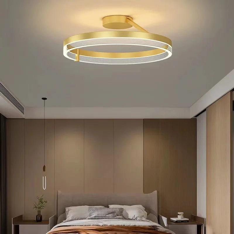 lustre led moderne pour décoration intérieure luminaire plafond - vue 6 sur 12