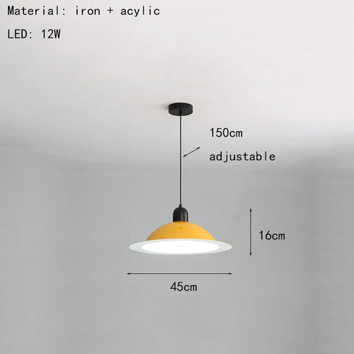suspension lampe led métal avec lumière réglable et modifiable - vue 18 sur 17