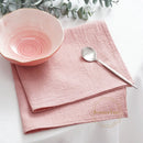 Serviette de table coton uni lavable lot 24