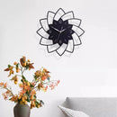 horloge murale silencieuse en forme de fleur décoration intérieure