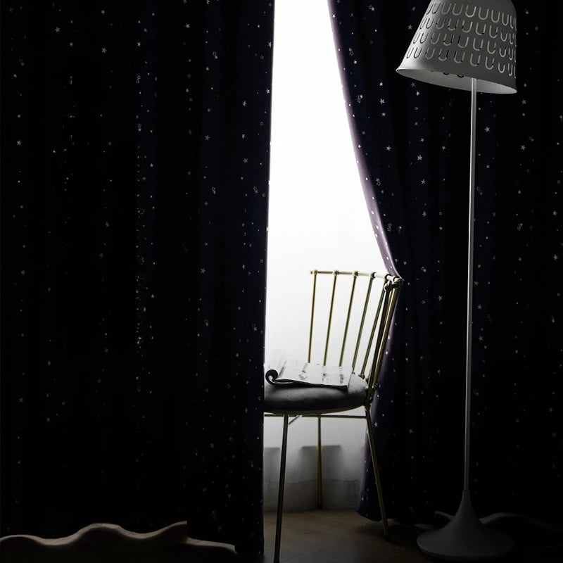 Rideau occultant plissé motif enfant salon chambre balcon - vue 5 sur 12
