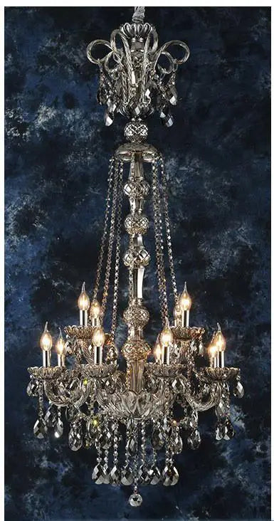 lustre en cristal pour éclairage moderne et élégant - vue 12 sur 15