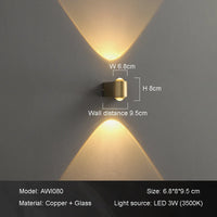 applique de projection lumières chaudes design atmosphère