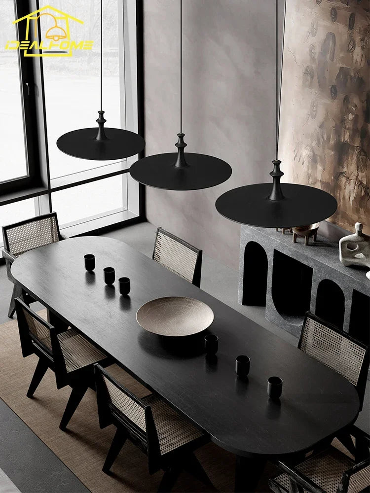 suspension soucoupe volante en bois design minimaliste pour intérieur - vue 4 sur 14