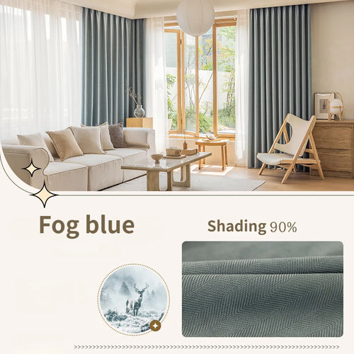 Rideau occultant uni style moderne pour salon chambre - vue 23 sur 23
