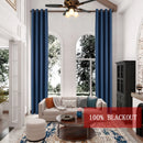 Rideau occultant sur mesure extra long style lin