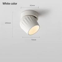 Saiyo Led projecteurs montés en Surface 12W plafonnier rond en aluminium Downlight 110V 220V Spot pour salon chambre magasin