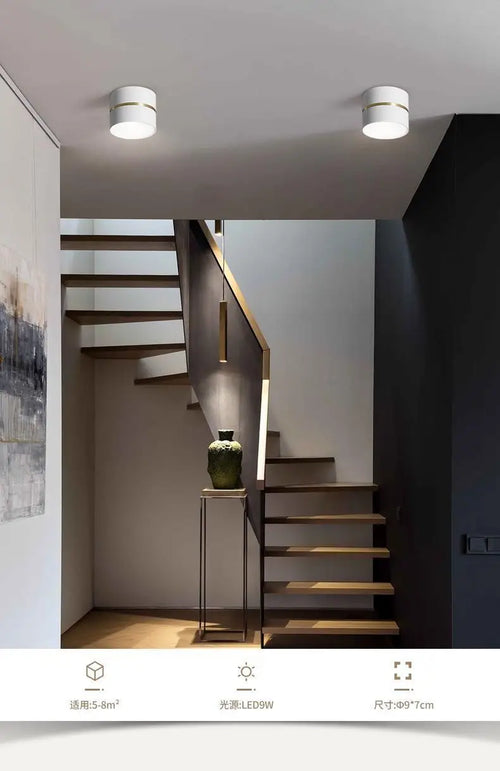 plafonnier led design nordique moderne dimmable pour intérieur - vue 7 sur 10