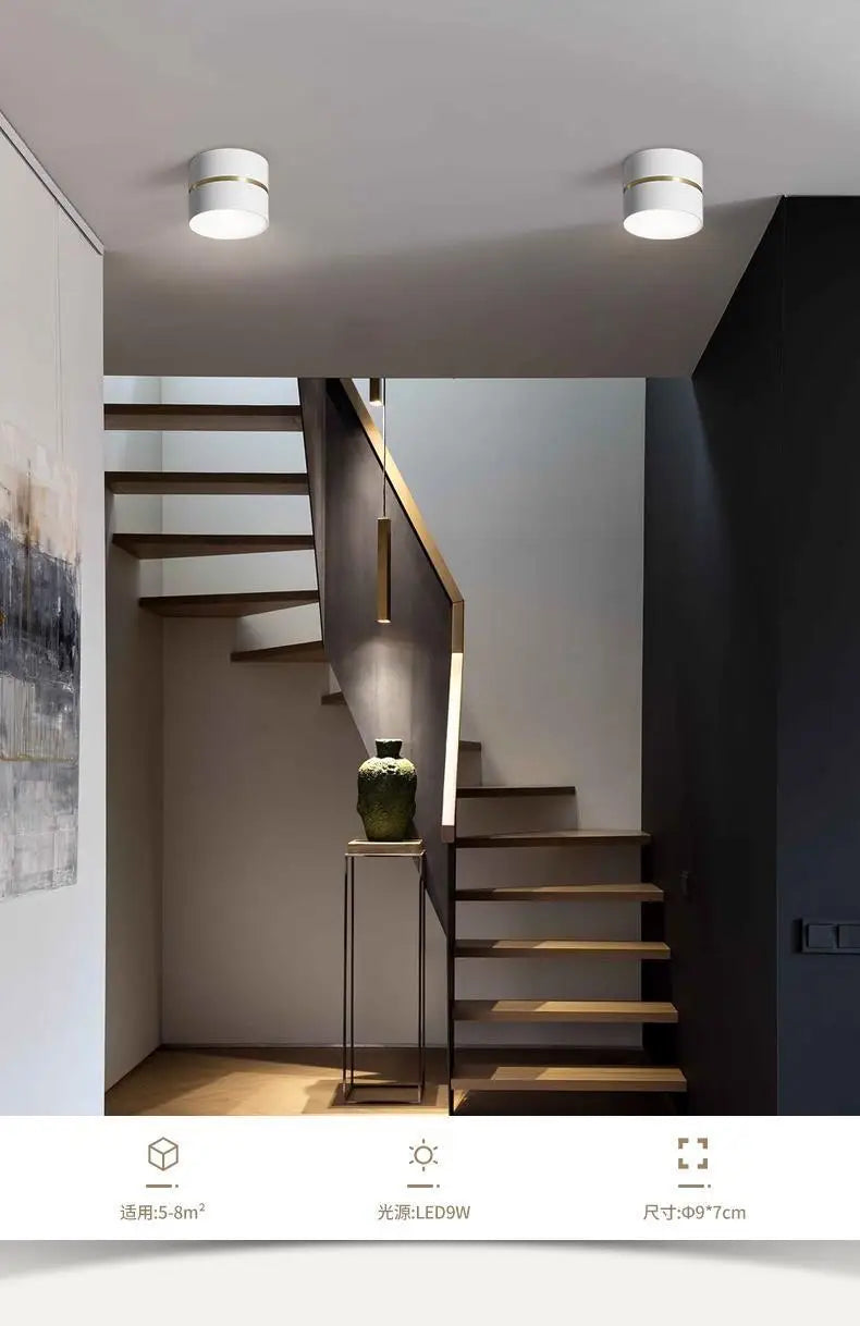 plafonnier led design nordique moderne dimmable pour intérieur - vue 6 sur 10