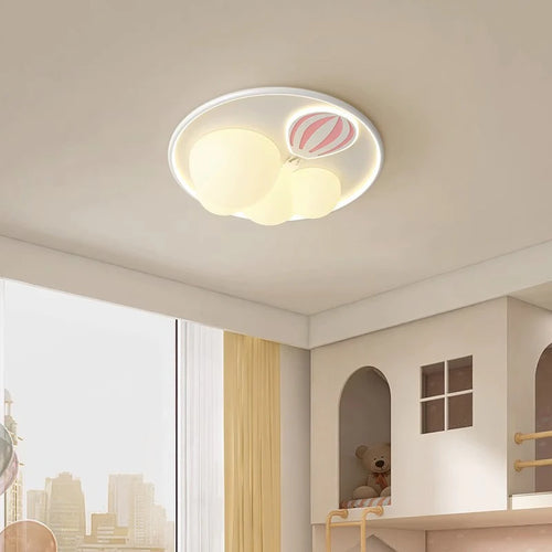 plafonnier moderne montgolfière pour chambre de fille - vue 2 sur 9