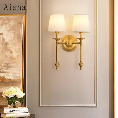 applique murale luxe en cuivre pour intérieur moderne - vue 2 sur 8
