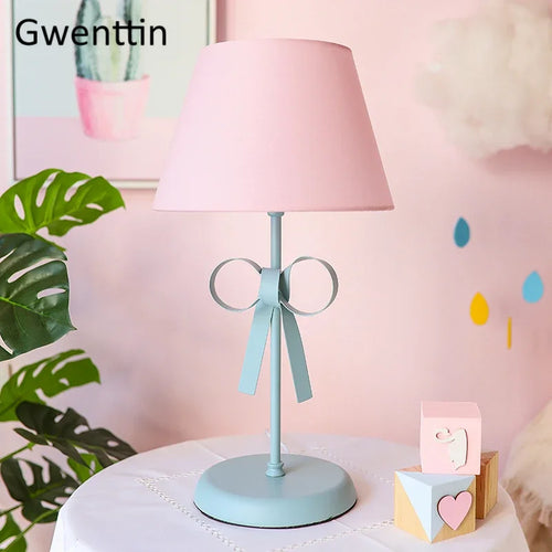 lampe de bureau moderne à nœud papillon pour chambre décorative - vue 2 sur 14