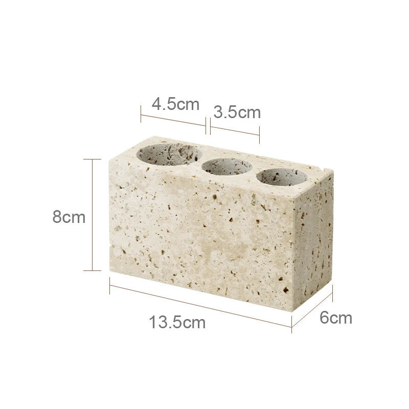 ensemble d'accessoires en marbre naturel pour salle de bain - vue 29 sur 30
