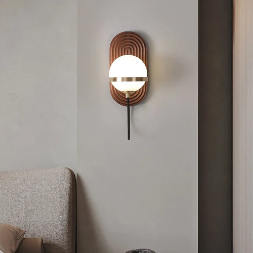 Applique murale chinoise en noyer noir - vue 5 sur 6