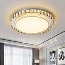 plafonnier led de luxe en cristal rond moderne
