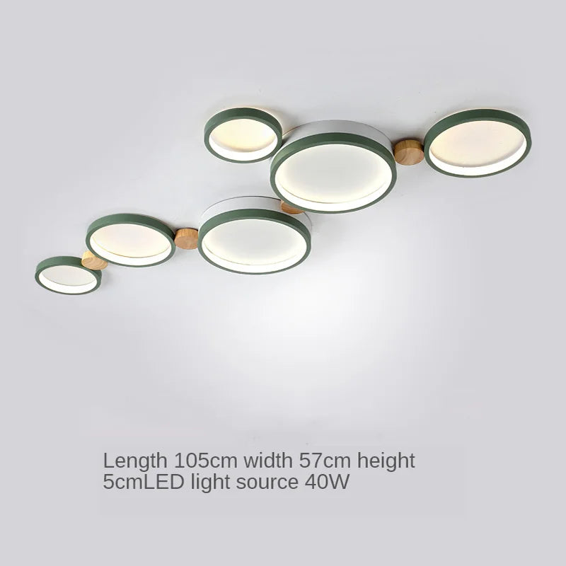plafonnier moderne en bois avec éclairage led intérieur - vue 12 sur 36