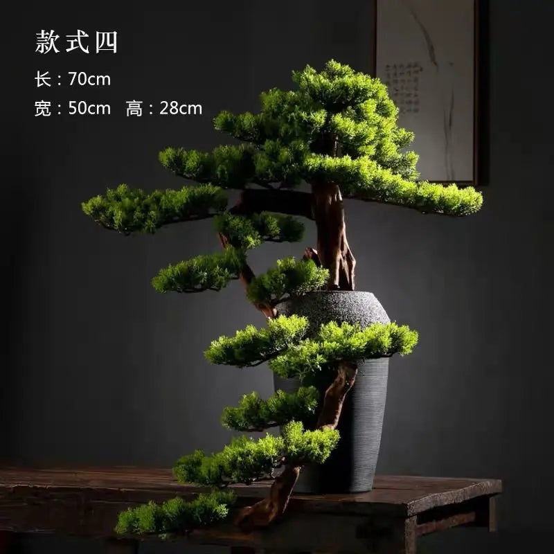 plafonnier bonsaï décoration intérieure style chinois haut de gamme - vue 2 sur 11