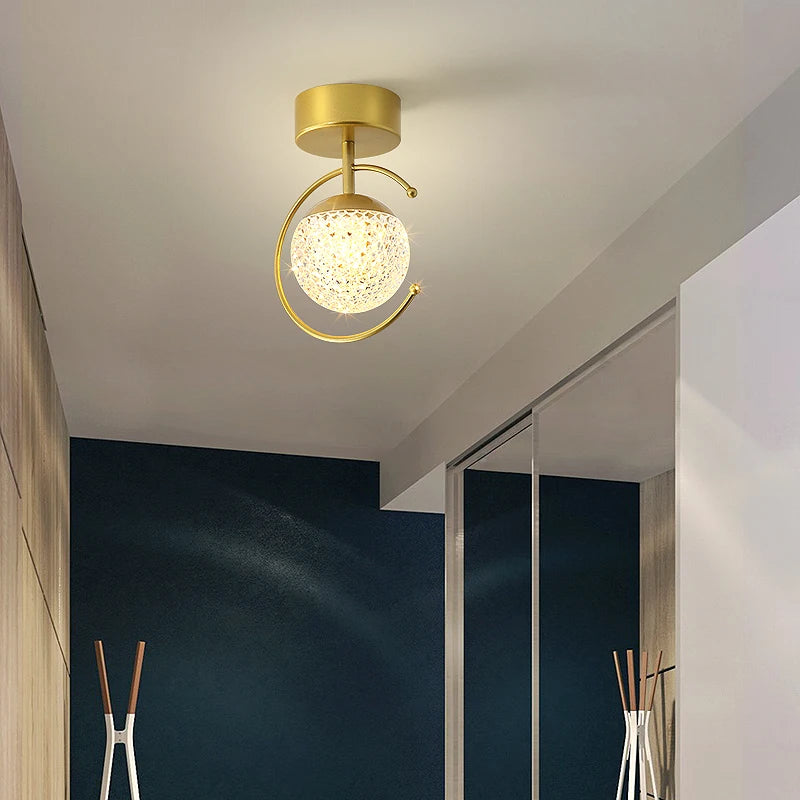 plafonnier led acrylique éclairage luxe intérieur gradation continue - vue 4 sur 10