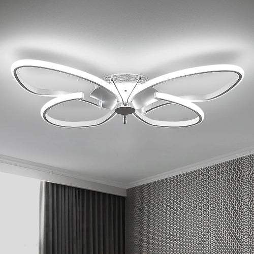 plafonnier led moderne papillon avec intensité variable décoratif - vue 5 sur 8
