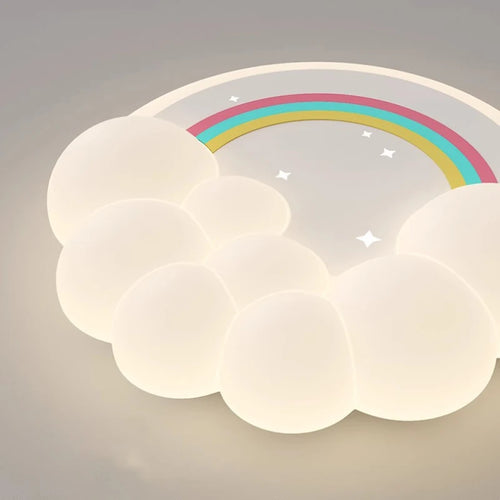 plafonnier led moderne nuages bulles pour chambre enfant - vue 7 sur 10