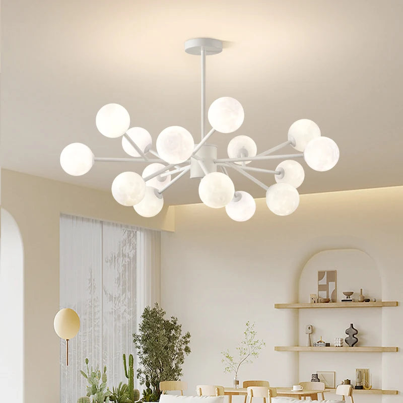 lustre moderne led qiyimei avec 12/15 lumières pour intérieur - vue 4 sur 10