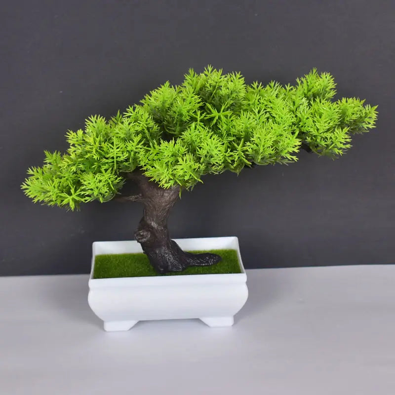 plante artificielle bonsaï en plastique pour décoration intérieure - vue 2 sur 41