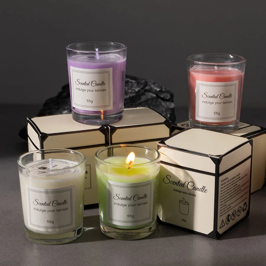 coffret cadeau bougie aromathérapie haut de gamme fait main - vue 3 sur 12