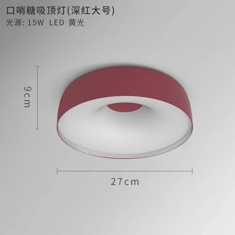 plafonnier nordique led pour éclairage intérieur moderne - vue 12 sur 15