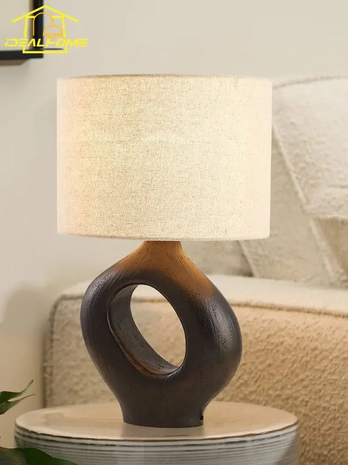 lampe de bureau moderne design en résine wabi-sabi décorative et artistique - vue 10 sur 13