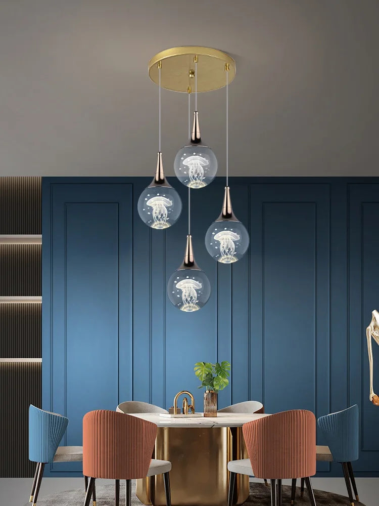 lustre moderne en cristal pour décoration intérieure animaux - vue 5 sur 13