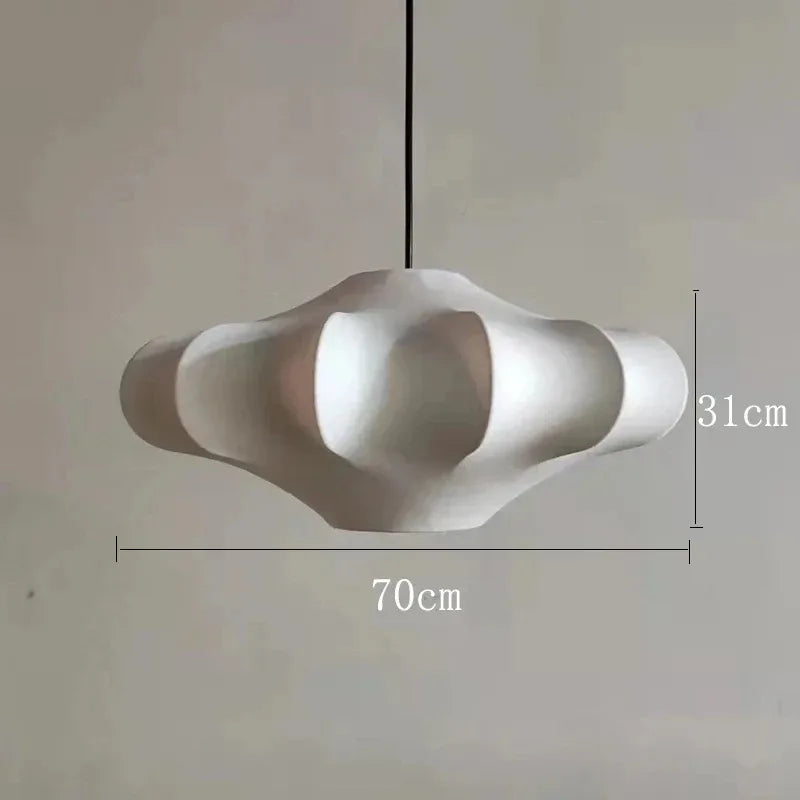 suspension en soie design créatif style wabi sabi - vue 13 sur 14