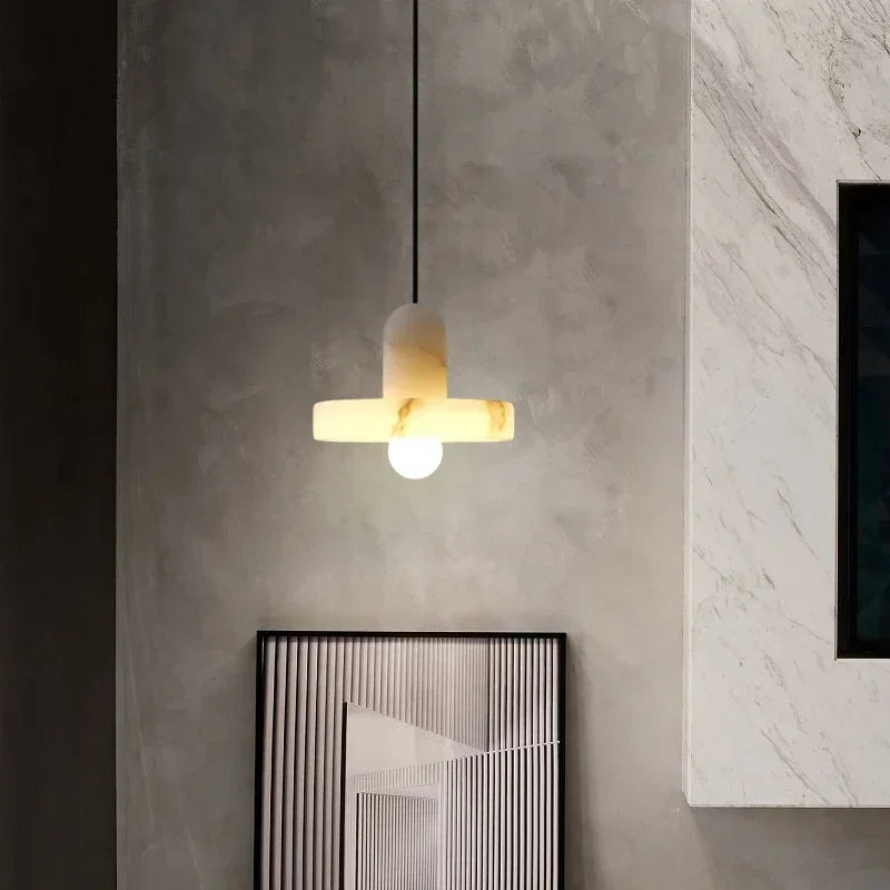 suspension en marbre naturel pour décoration intérieure moderne - vue 3 sur 7