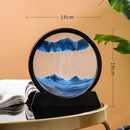 sablier en verre 3d paysage de sable en mouvement décoration artistique