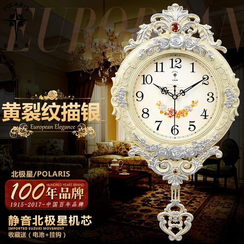horloge murale de luxe silencieuse style moderne pour décoration intérieure - vue 9 sur 11