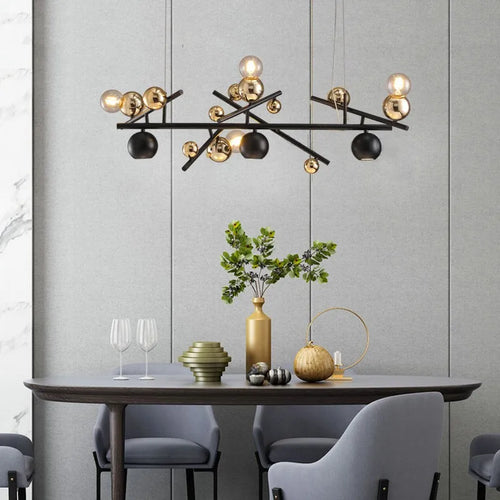 lustre nordique post-moderne de luxe zhongdao pour restaurant et bar - vue 3 sur 6