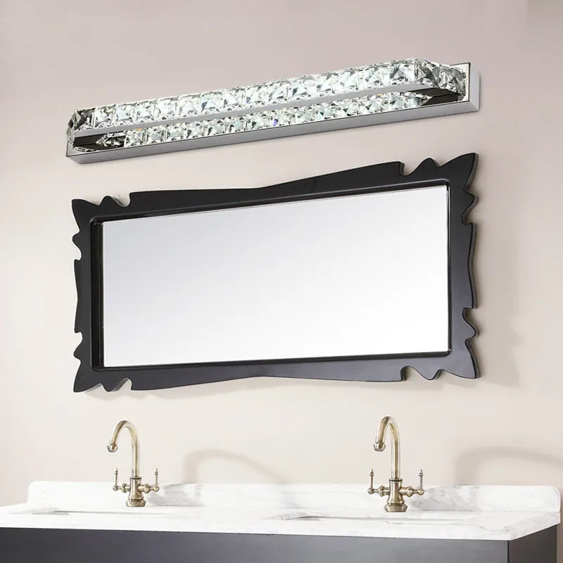 applique murale led cristal salle bain miroir intérieure décoration maison - vue 6 sur 22