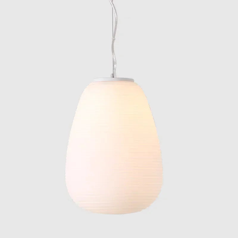 suspension led en verre style japonais moderne pour intérieur élégant - vue 13 sur 14