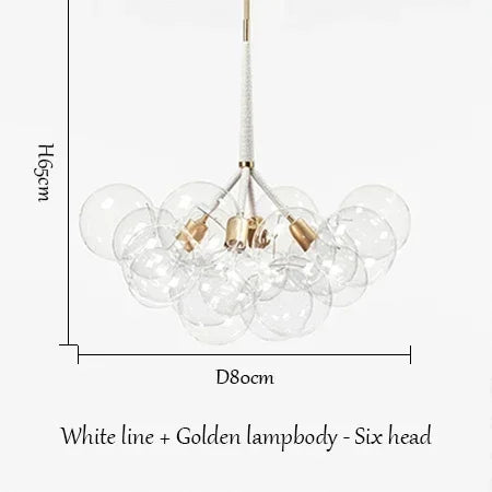 lustre moderne en verre lumineux pour décoration intérieure - vue 14 sur 18
