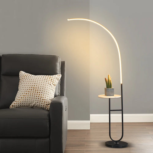 lampe de sol double plateau marbre éclairage décoratif protection des yeux - vue 2 sur 7