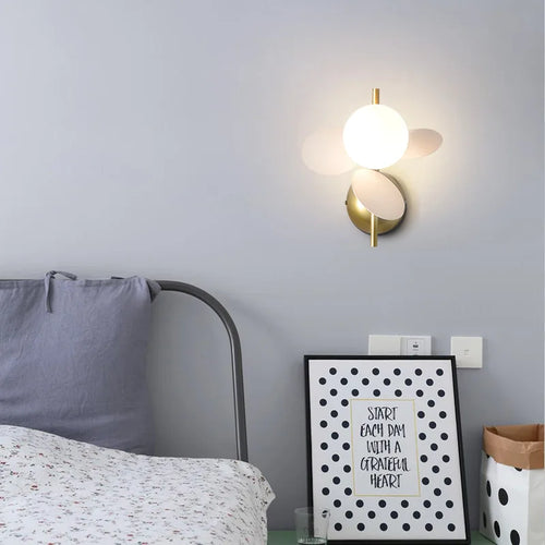 applique murale nordique macaron en fer décorative led pour enfant - vue 7 sur 12