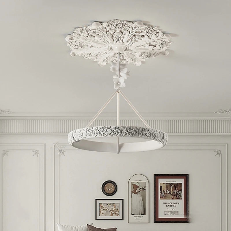 Aipaite Modern Faux Sculpture Round Chandelier is an indoor light fixture for living room, study and bedroom - vue 6 sur 22