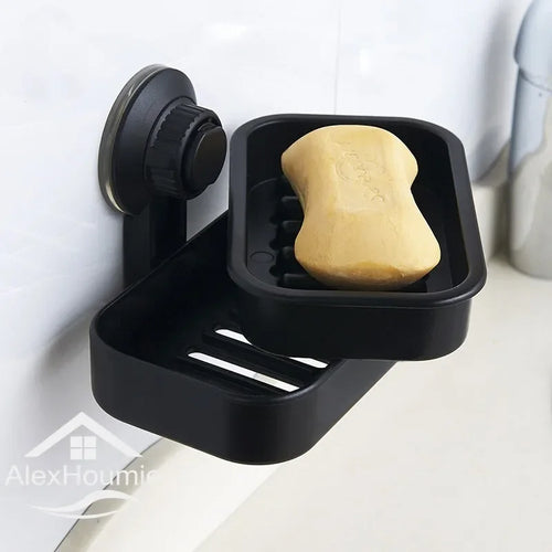 boîte à savon avec égouttoir et ventouse pour salle de bain - vue 2 sur 12