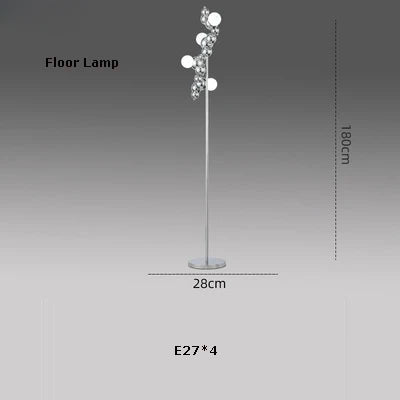 lustre led design moléculaire à intensité variable tendance 2024 - vue 8 sur 16