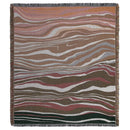 Plaid tricot motif paysage style pastoral canapé salon