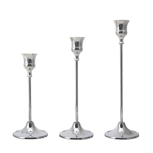 kit de bougeoirs en laiton doré pour décorations festives - vue 19 sur 26