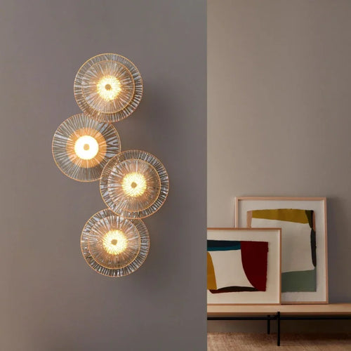 Applique moderne salon fond décoration créative couloir chambre restaurant verre lumières Led applique couloir éclairage - vue 3 sur 10